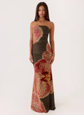 Iroha Strapless Maxi Dress - Jungle Grove