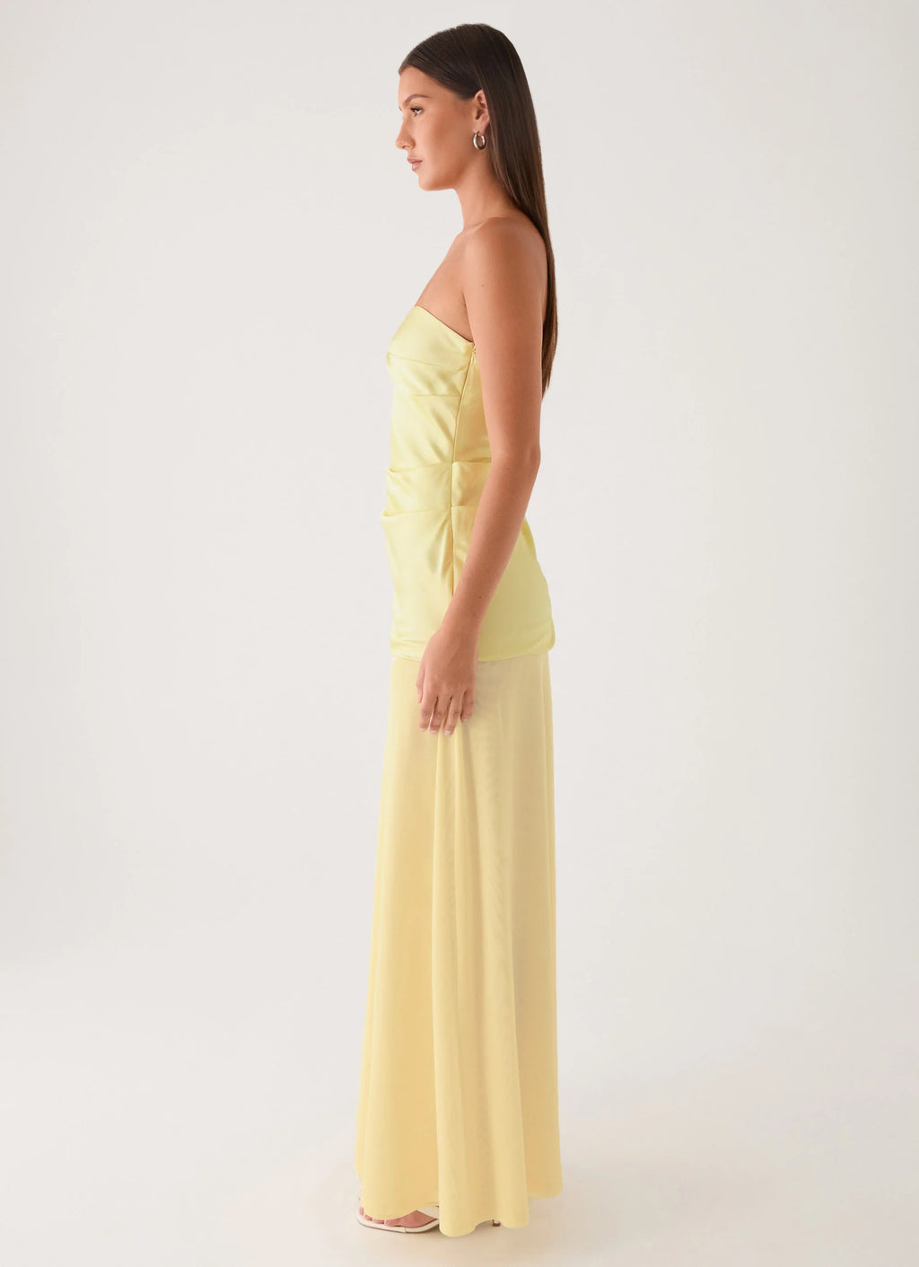 Cierra Strapless Maxi Dress - Yellow