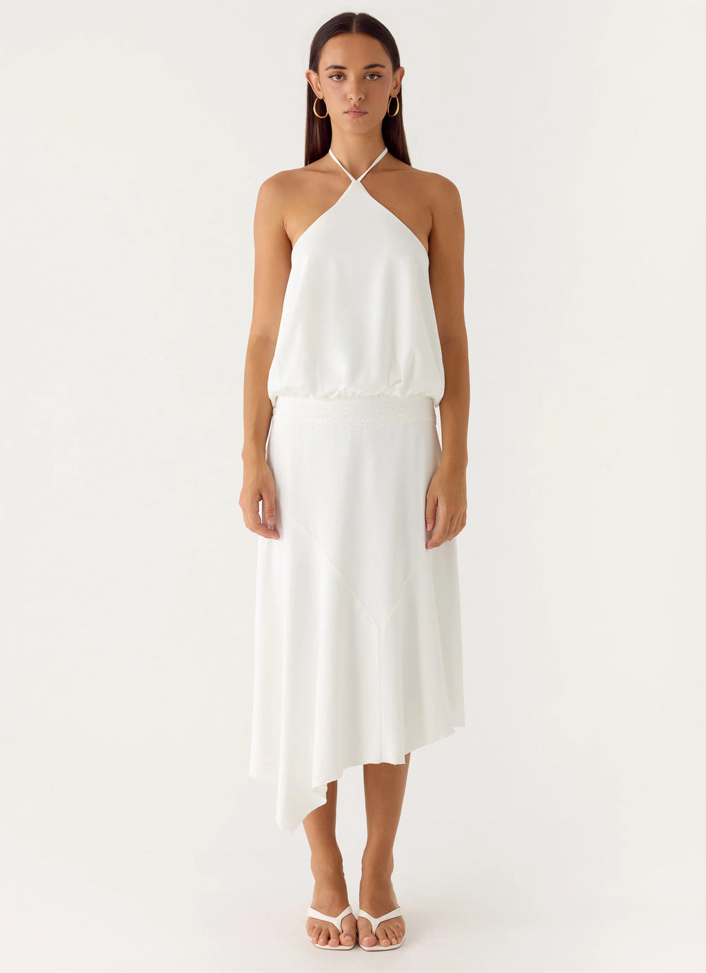 To The Girls Midi Dress - White
