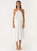 To The Girls Midi Dress - White