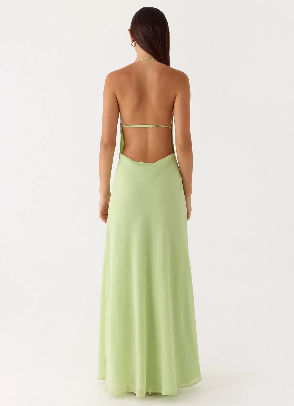 Morning Crush Cowl Maxi Dress - Lime