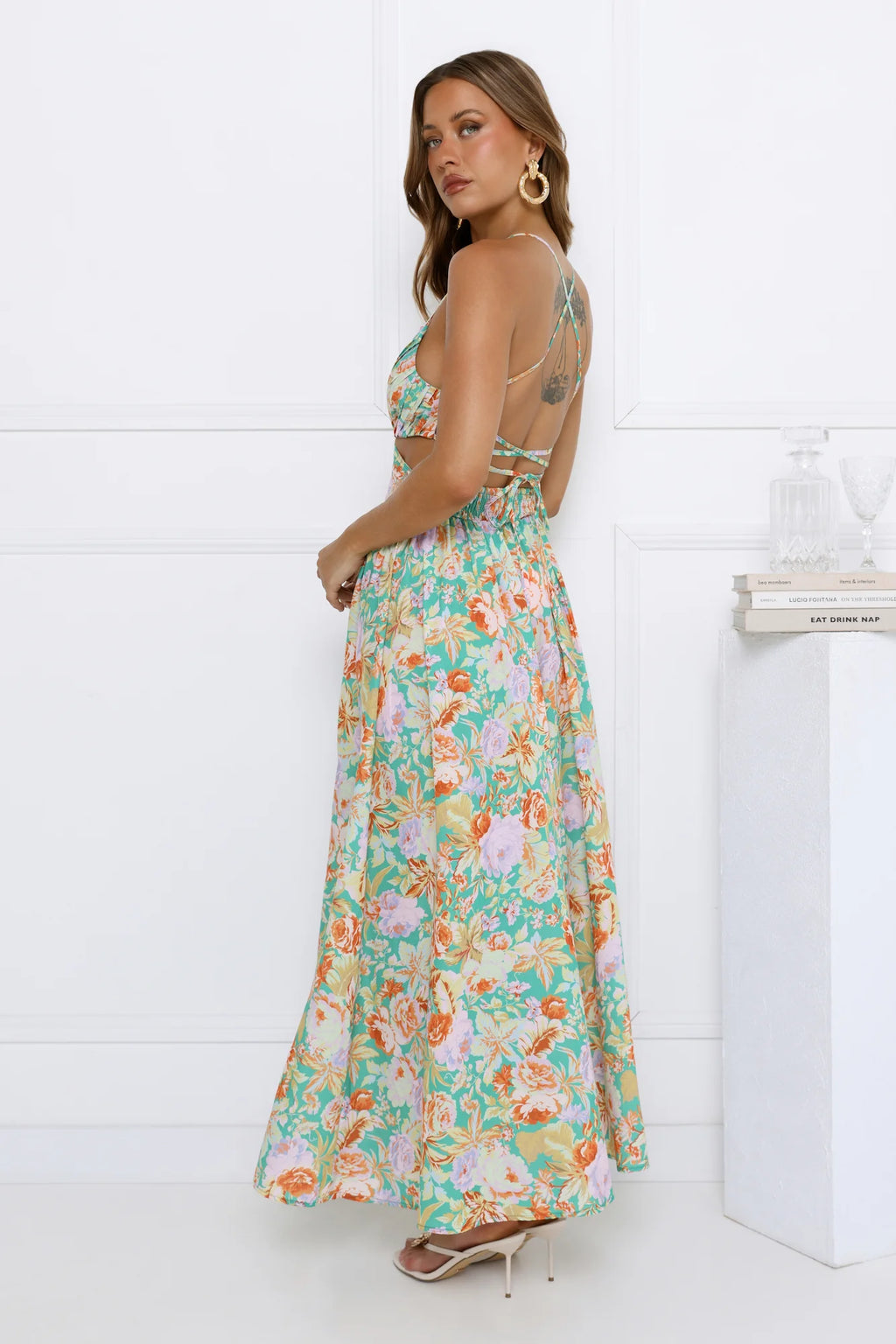 Garden Glory Maxi Dress Green