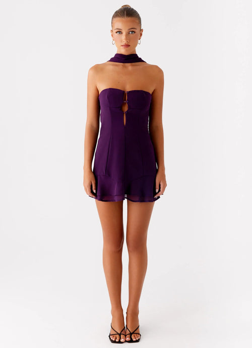 Avenue Mini Dress - Plum