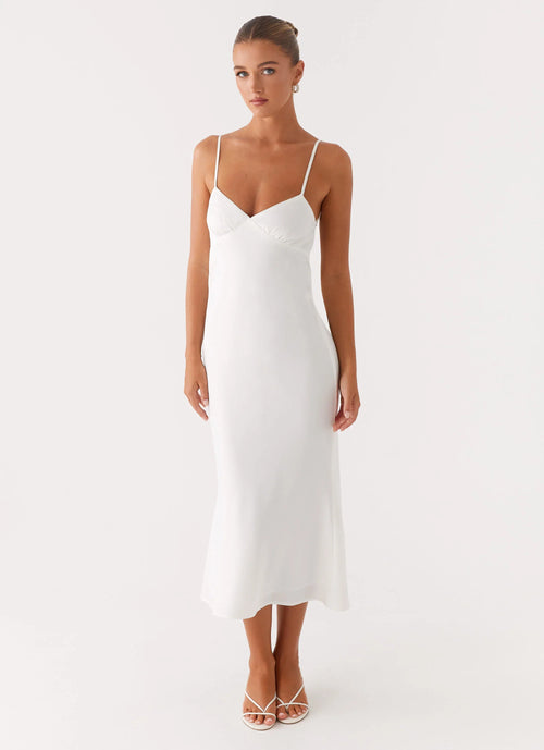Bentley Midi Dress - White
