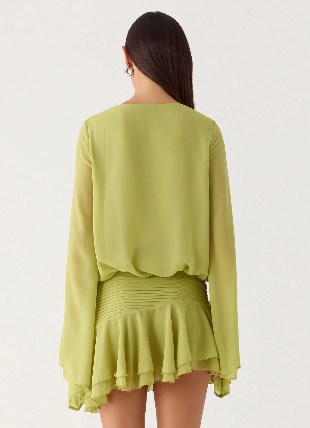 Solo In Soho Mini Dress - Lime