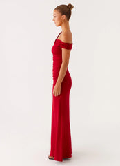 After This Maxi Dress - Raspberry