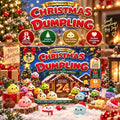 2026 Dumpling Squishy Advent Calendar - Indoor Recreation Stress Relief Toy, 24 Surprise Kawaii Mini Food Squishy Figures, Cute Christmas Countdown Holiday Gift