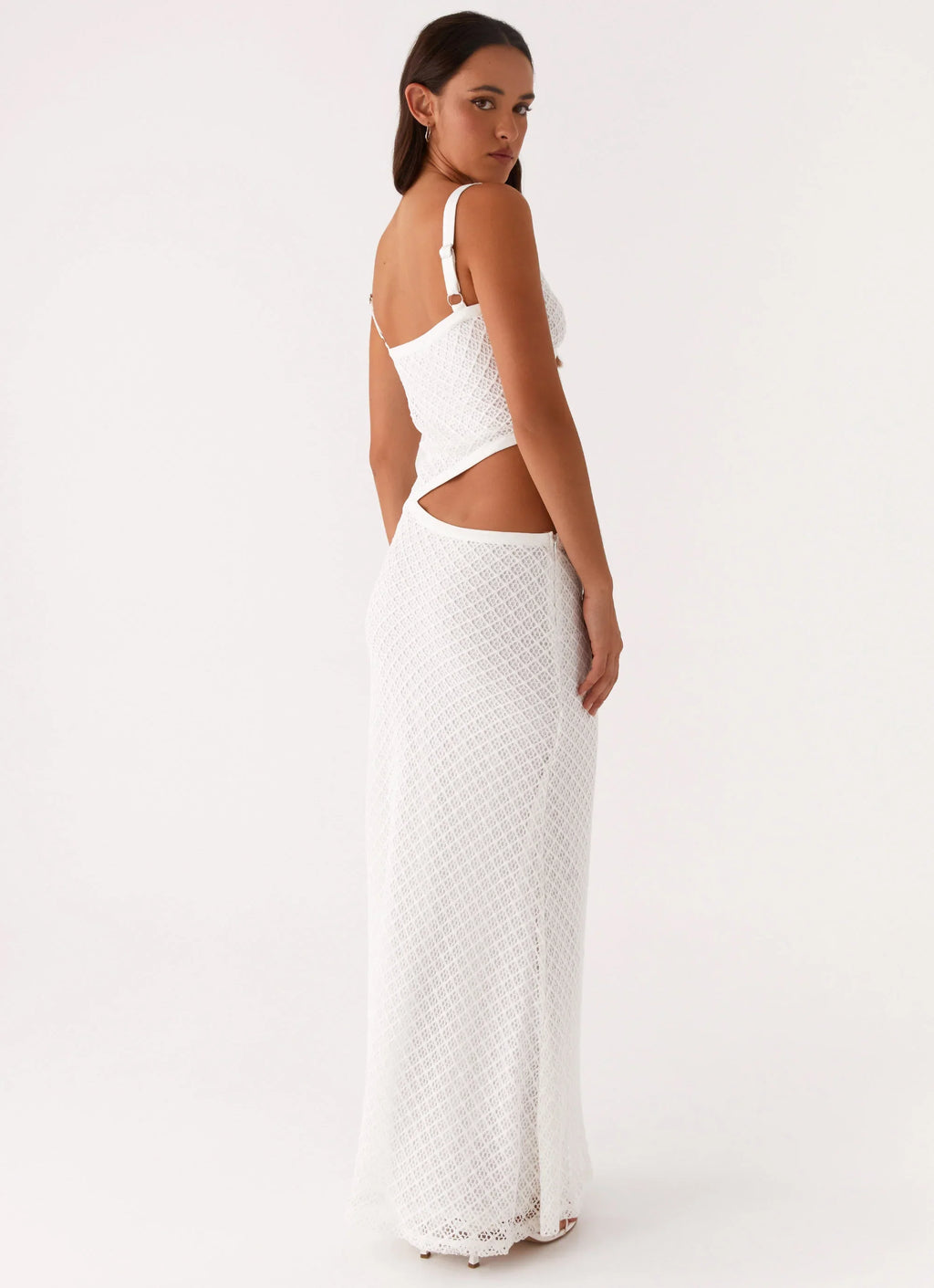 Jocelyn Maxi Dress - White Crochet