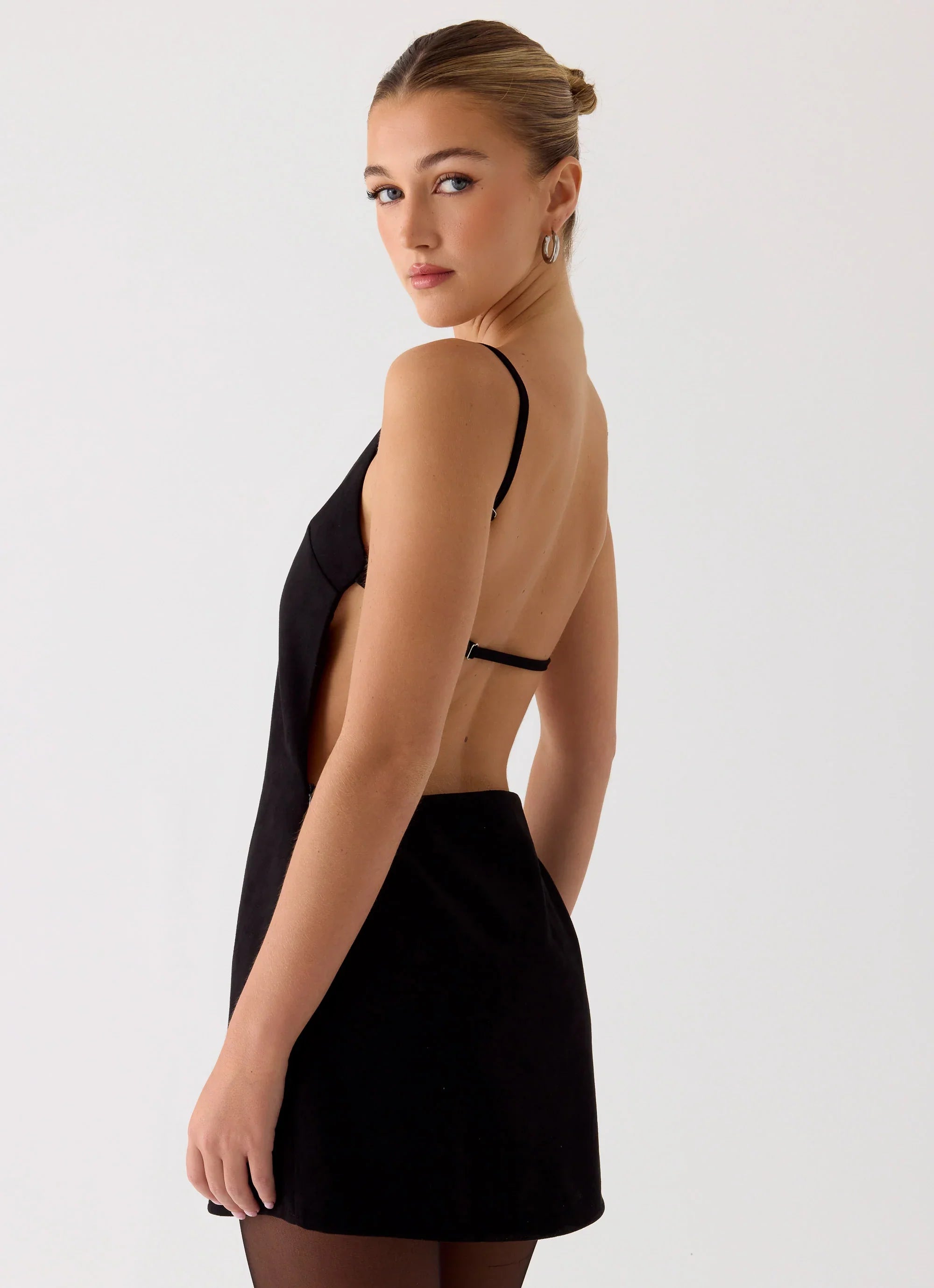 Play With Fire Mini Dress - Black